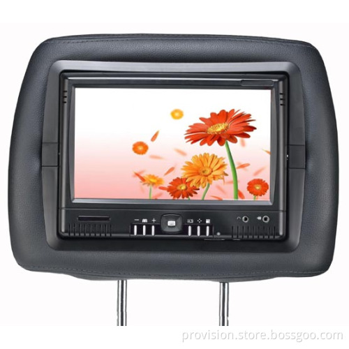 8.5" TFT LCD headrest monitor with pillow